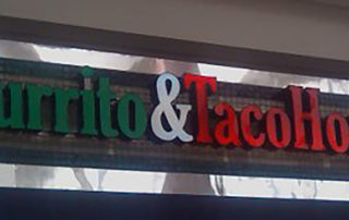 red and green Burrito & Taco House