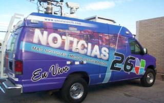 Univision 26 van vehicle graphics
