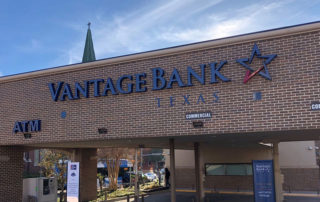 Channel letter sign Vantage Bank of Texas